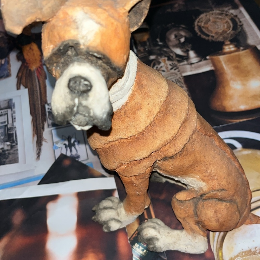 Handcrafted Ceramic Dog Figurine